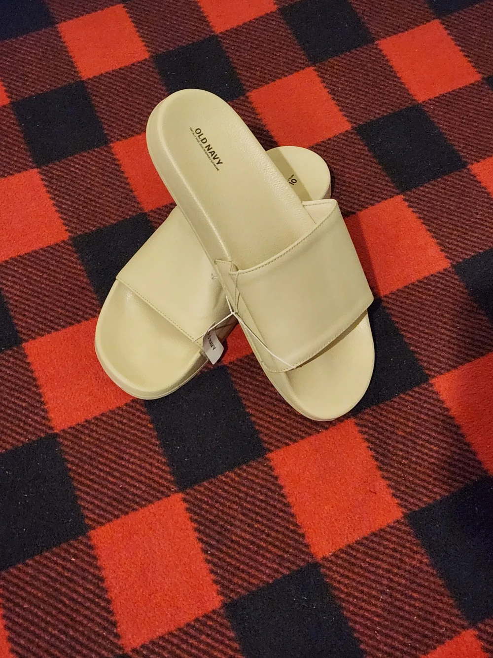 Old Navy Beige Slide Sandals Size 12-13
